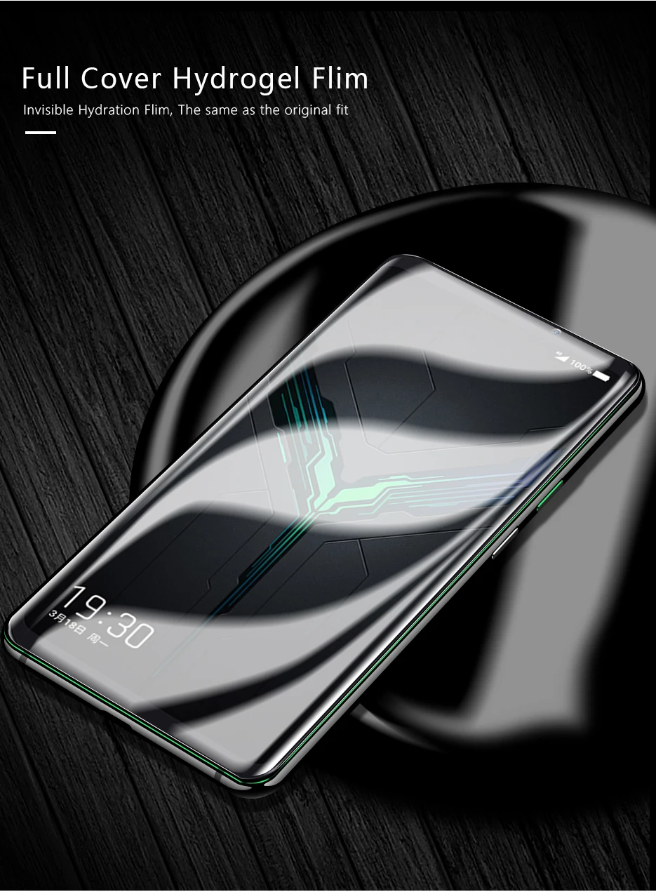 CHYI 3D изогнутая пленка для xiaomi black shark 2 Helo защита экрана полное покрытие нано Гидрогелевая пленка с инструментами не закаленное стекло