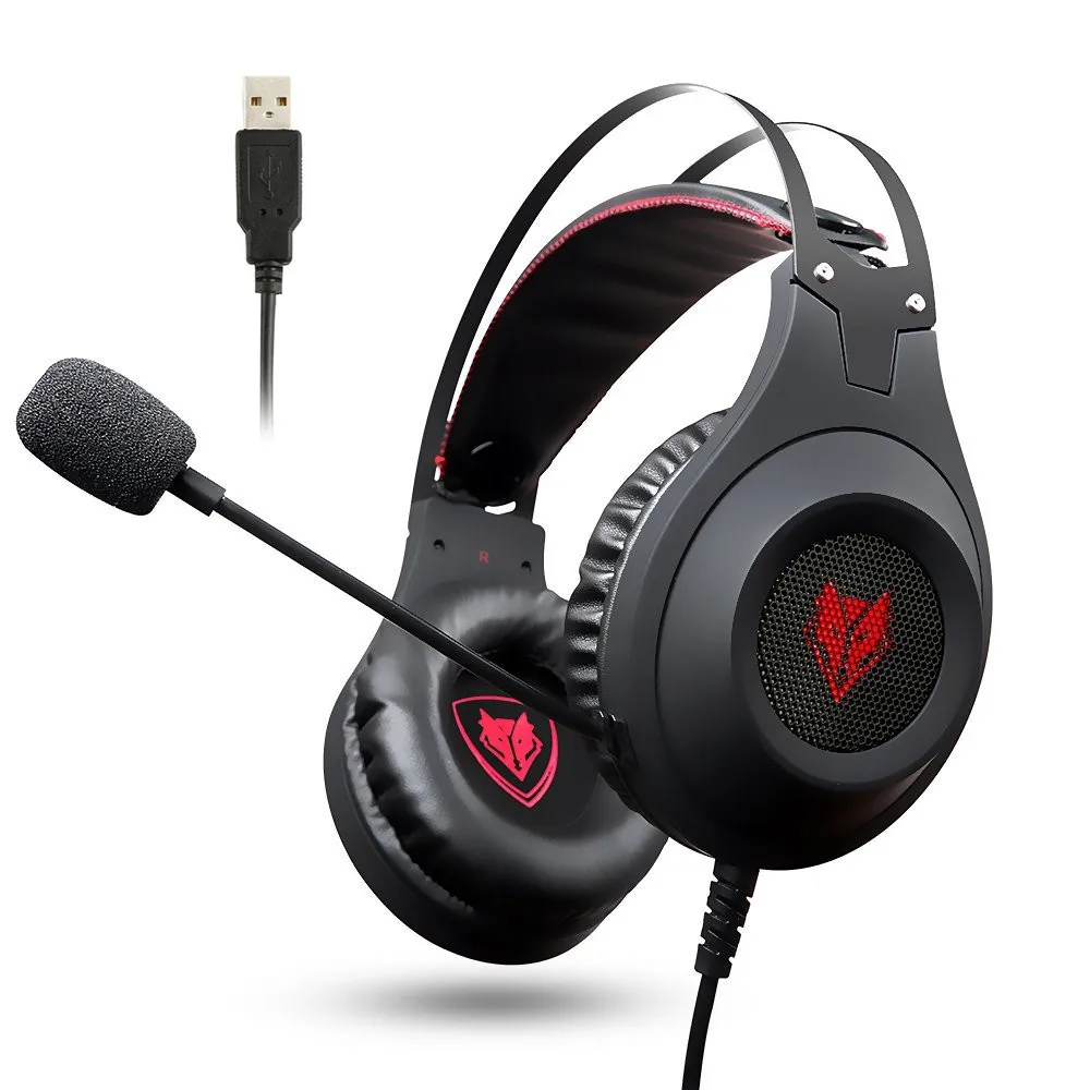 Xiberia Nubwo N2 3,5 мм игровая гарнитура PC Gamer Bass Casque с микрофоном для телефона PS4 N2U USB Игровые наушники с светодиодный для компьютера