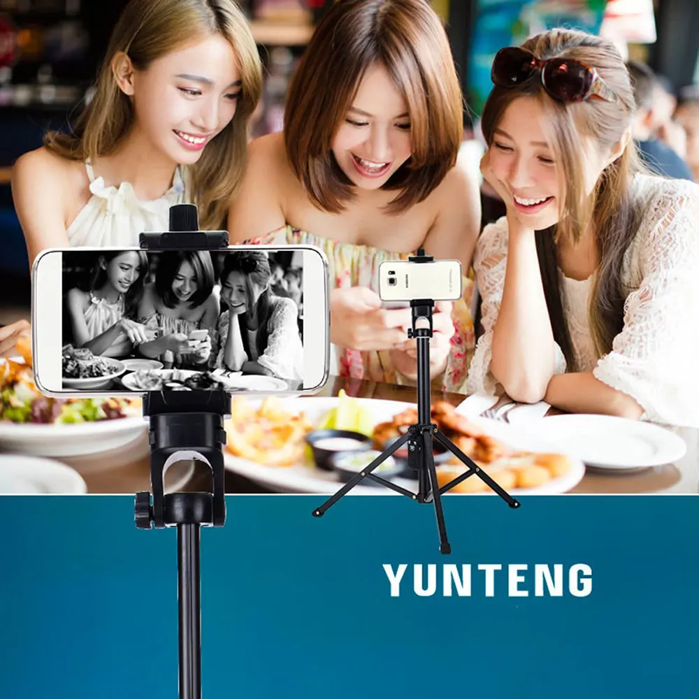 Штатив для селфи Portefeuille 3 в 1 Yunteng Мини Монопод Bluetooth Iphone X 8 7 6 Xiaomi Redmi 5 Plus mi
