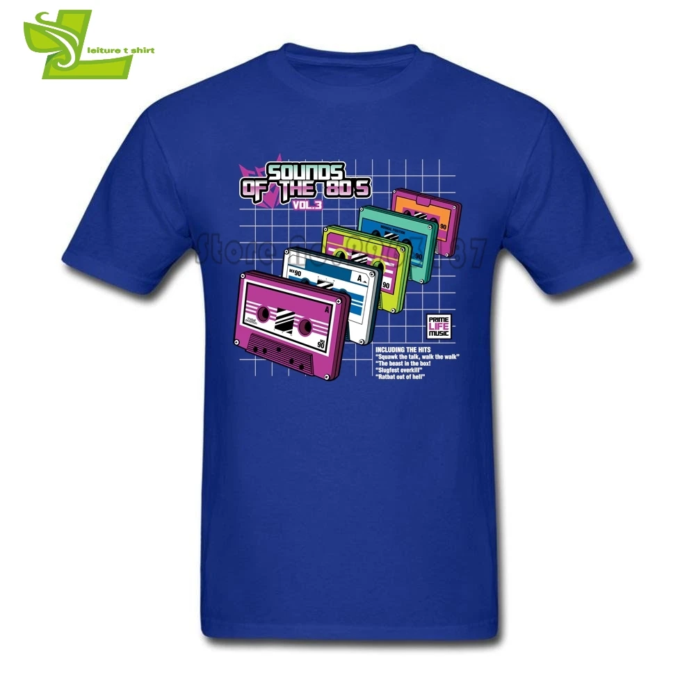 Мужская футболка с коротким рукавом и принтом звука 80 х Vol.3|Мужские футболки| |