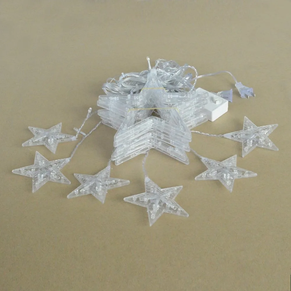 СВЕТОДИОДНАЯ Гирлянда со звездами для дома праздника Рождества свадьбы