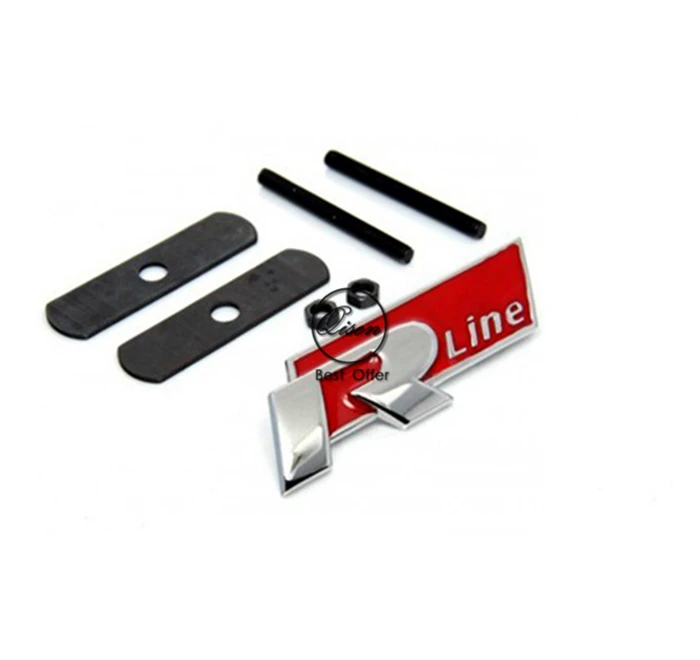 50 X RED R line POWER Metal 3D Front Hood Grill Badge Car Emblem sticker for VW Golf 6 Jetta MK5 MK6 POLO passat B5 B6 B7 #SO101 |