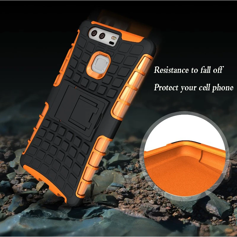 Для Huawei Honor 5X GR5 P8 P9 Lite Heavy Duty Броня ударопрочный Мягкий Силиконовый Телефон Case