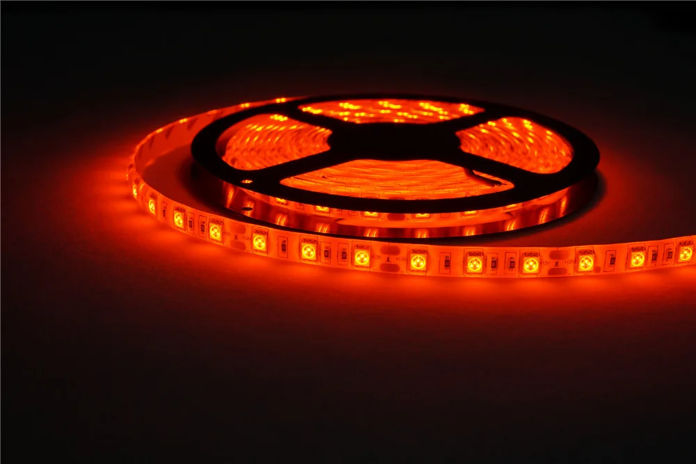 Светодиодная лента 5050 DC12V 60 светодиодов/м 5 м/лот гибкая светодиодная RGB