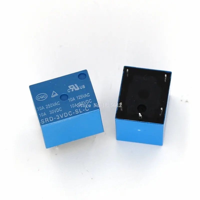 5 шт./лот реле PCB для катушки контактов 3 в 10 А шт./лот|Интегральные схемы| |