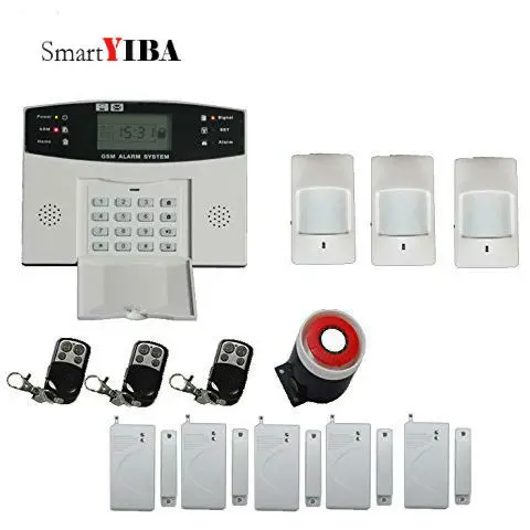 SmartYIBA GSM домашняя система охранной сигнализации Беспроводной Автонабор сигнализации двери окна зазор датчики домашний сад вилла охранная сигнализация наборы