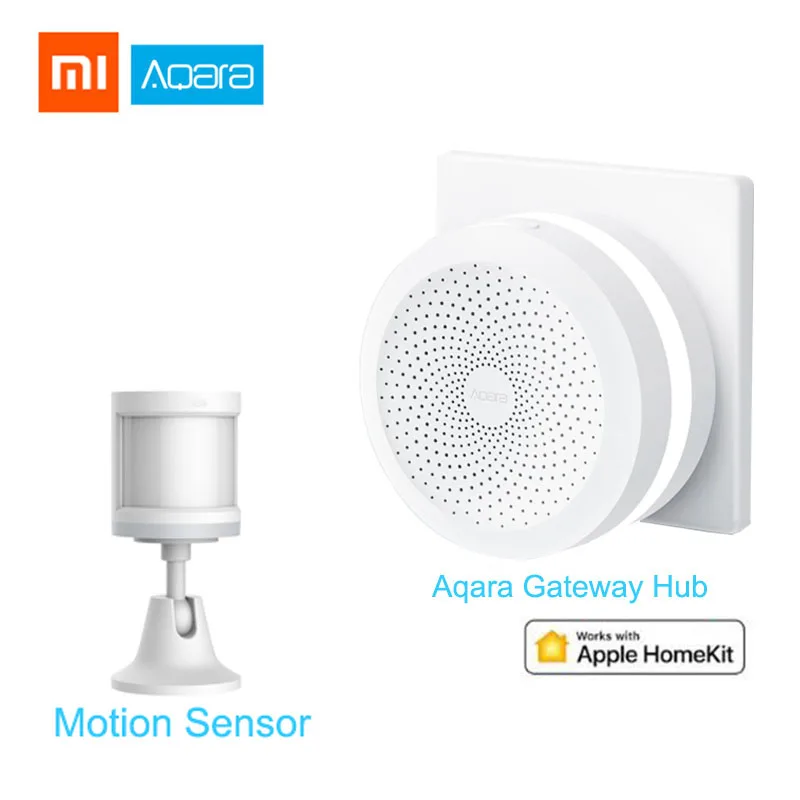 Aqara 2 in one Xiaomi Aqara комплекты умного дома шлюз концентратор окна двери датчик человеческого тела беспроводной переключатель температуры и влажности воды датчик Apple - Цвет: Aqara 2 in one