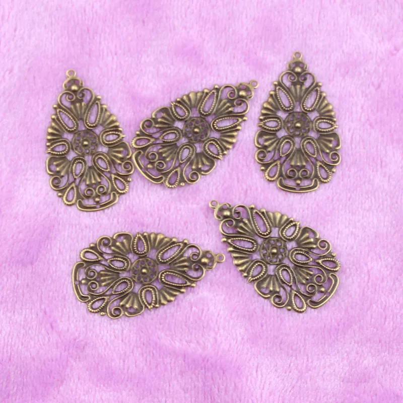 20 шт. бронзовые листья филигранные оболочки фотоаксессуары подвеска|wraps