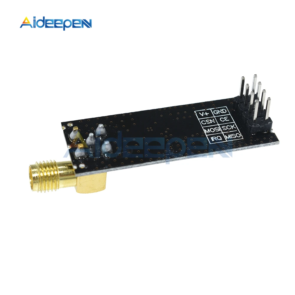 NRF24L01 + PA LNA модуль связи беспроводного приемопередатчика с антенной 2 4 ГГц 1000