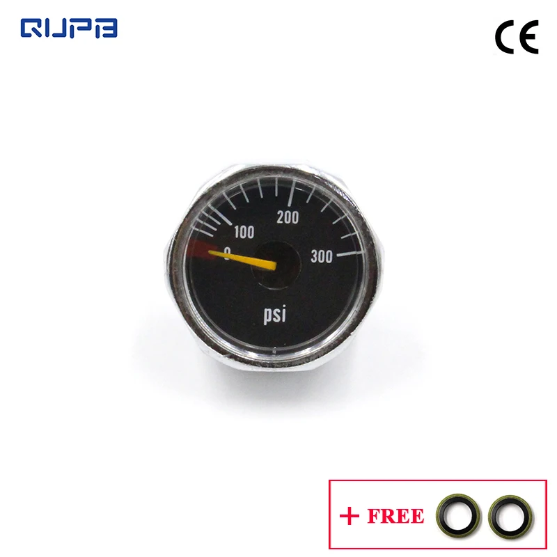 QUPB низкая Давление 24 5 мм Манометр 300psi для Пейнтбольный маркер Регуляторы 1/8NPT
