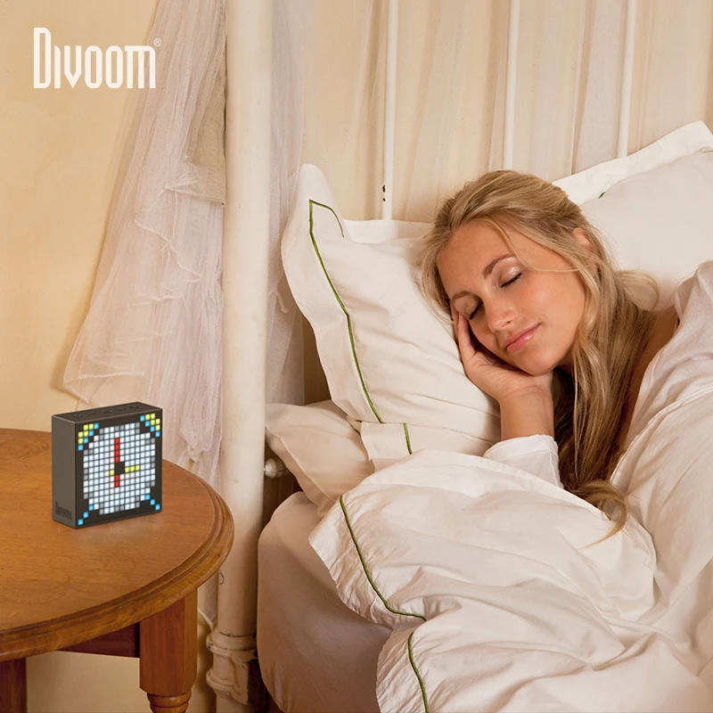 Новый Divoom TIMEBOX EVO Bluetooth Беспроводной Динамик пикселей смарт многофункциональный