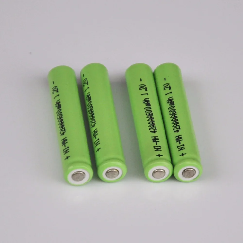 UNITEK 4 шт. 1,2 в AAAA перезаряжаемая батарея 600 мАч 4A Ni-MH nimh ячейка для фонарика лазерной указки