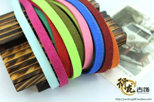

8mm Diy Jewelry accessories Suede Cord Double-sided Velvet 12m/set 019005006