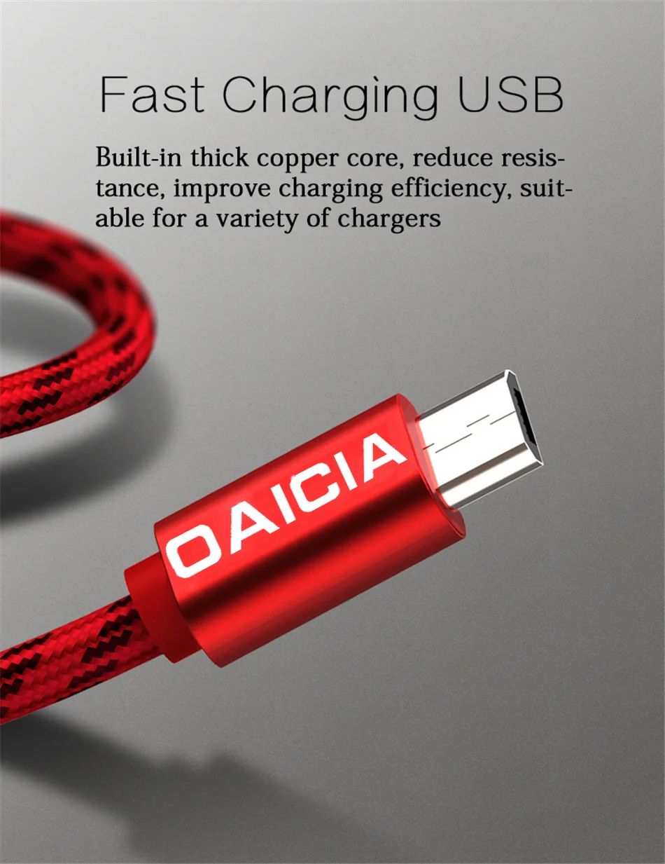 Микро USB кабель быстрое зарядное устройство 3а кабель с нейлоновой оплеткой USB зарядное устройство для Xiaomi huawei LG samsung мобильный телефон usb зарядный шнур