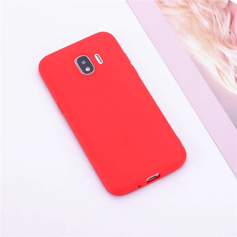 Red Силиконовый чехол для samsung J2 чехол Обложка для samsung Galaxy j 2 j2 sm-j250f/ds j250 чехол для samsung J2 чехол для телефона - Цвет: Red