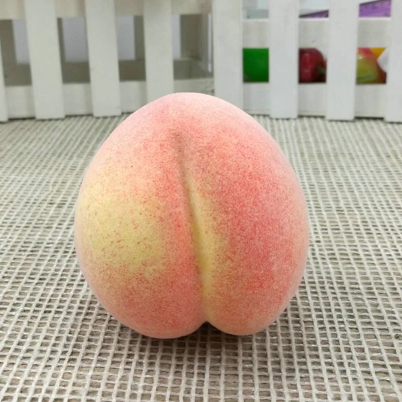 Artificial Fruit Realistic Plastic Simlation Fruit Peach Lemon Home Decoration Supermarket Sample Eco Ornament