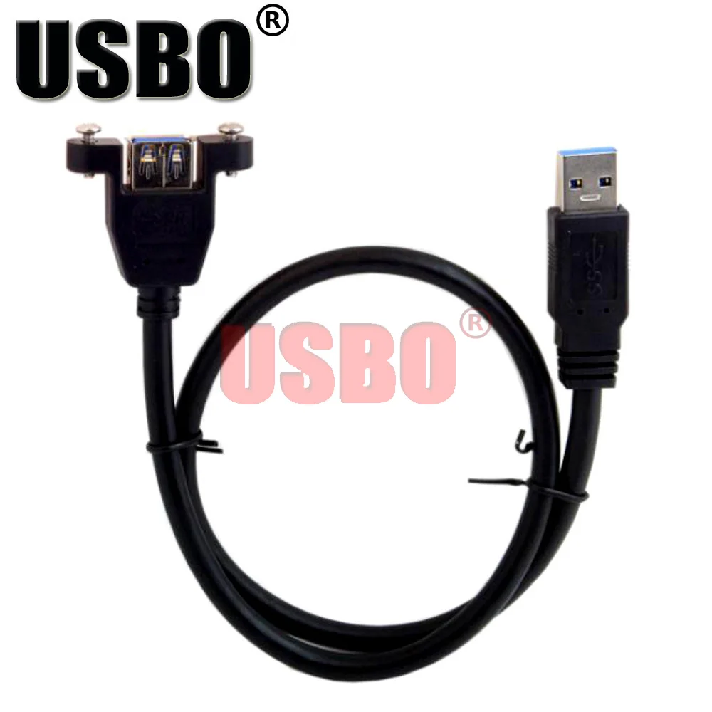 Высококачественный черный кабель для передачи данных 0 5 м 8 USB3.0 штекер-гнездо