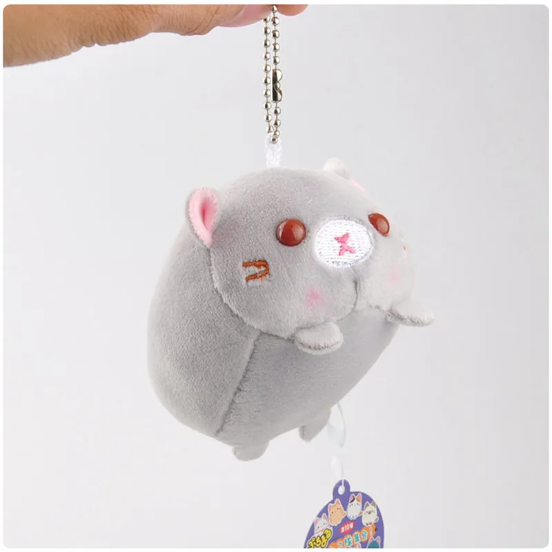 GY 8 см японский Kawaii набивной Кот Мультяшные плюшевые игрушки мягкие кошки аниме брелок животные Маленькая подвеска брелок со стразами детские подарки игрушки - Цвет: GY