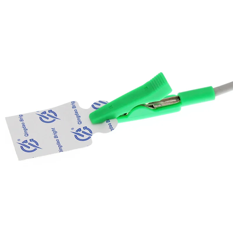 DB15P ЭКГ EMG 10 свинцовый кабель и Аллигатор электрод для Fukuda ME монитор