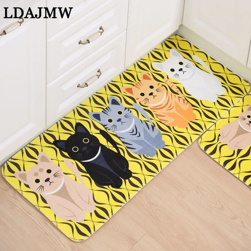 LADJMW Cartoon Thickening Land Printing Bedroom A Living Room Carpet TOILET Water Uptake Home Door Non-slip Pad Customized Fund | Дом и сад