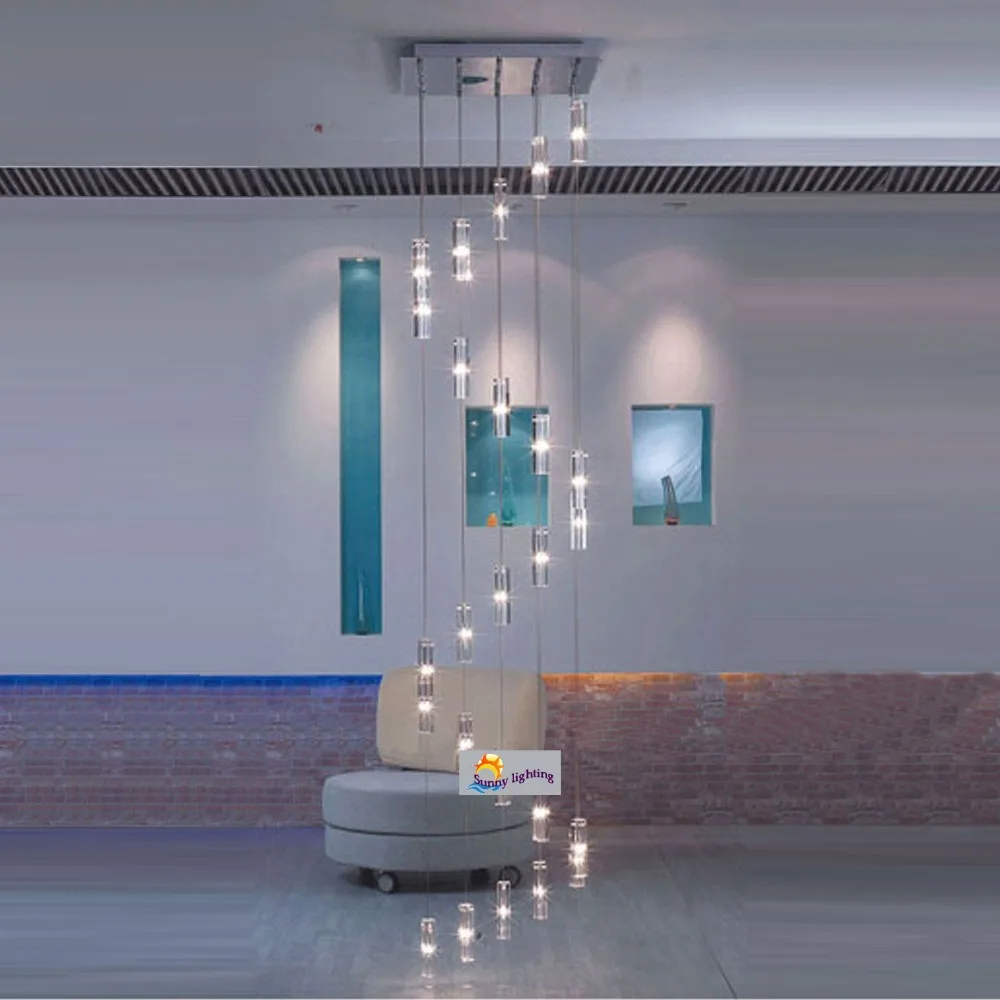 売却 スクエアクリスタル照明階段のシャンデリアホテルの階段シャンデリアパーラースパイラル階段照明 G4 Led 光沢 シャンデリア 照明 おしゃれ ランプ キッチン LED テーブル つりのや キッチン ...