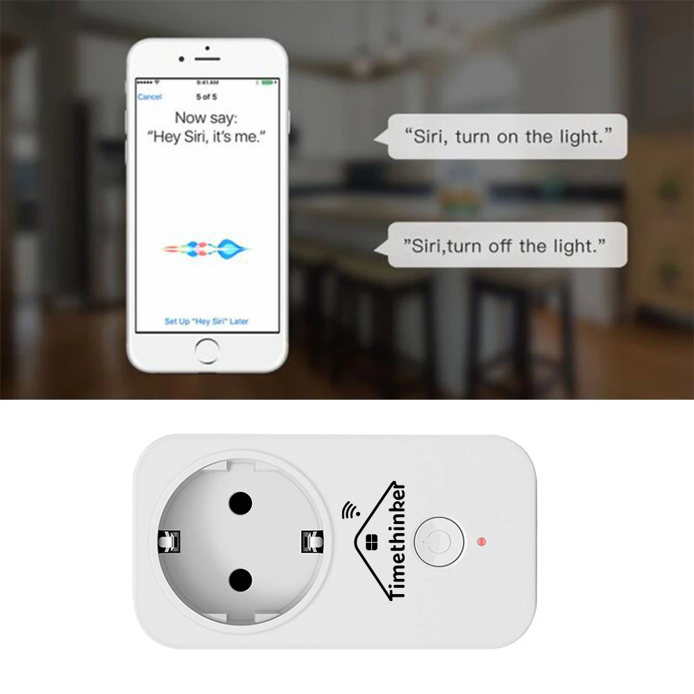 Timethinker Умный дом WiFi Разъем питания для Apple Homekit ALexa Google Home APP Siri голосовой пульт