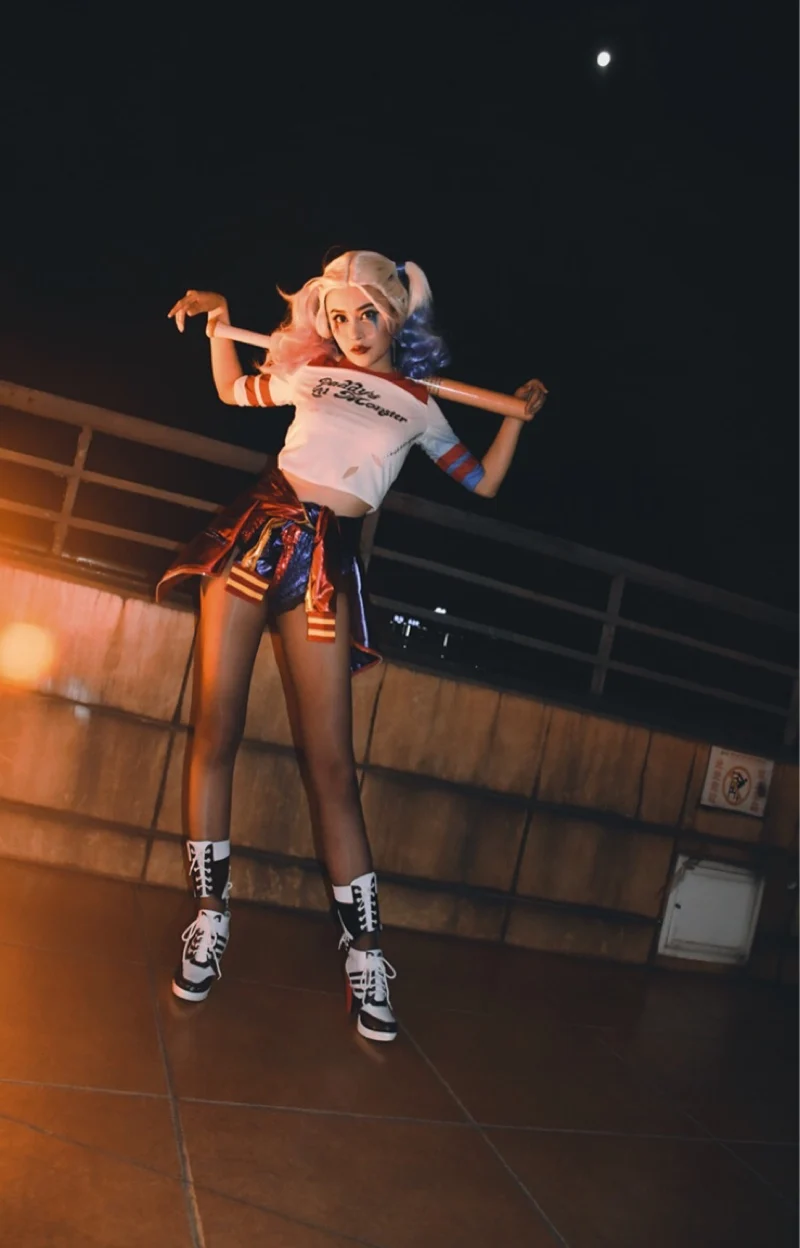 Новинка обувь для костюмированной вечеринки из фильма Отряд Самоубийц Harley Quinn