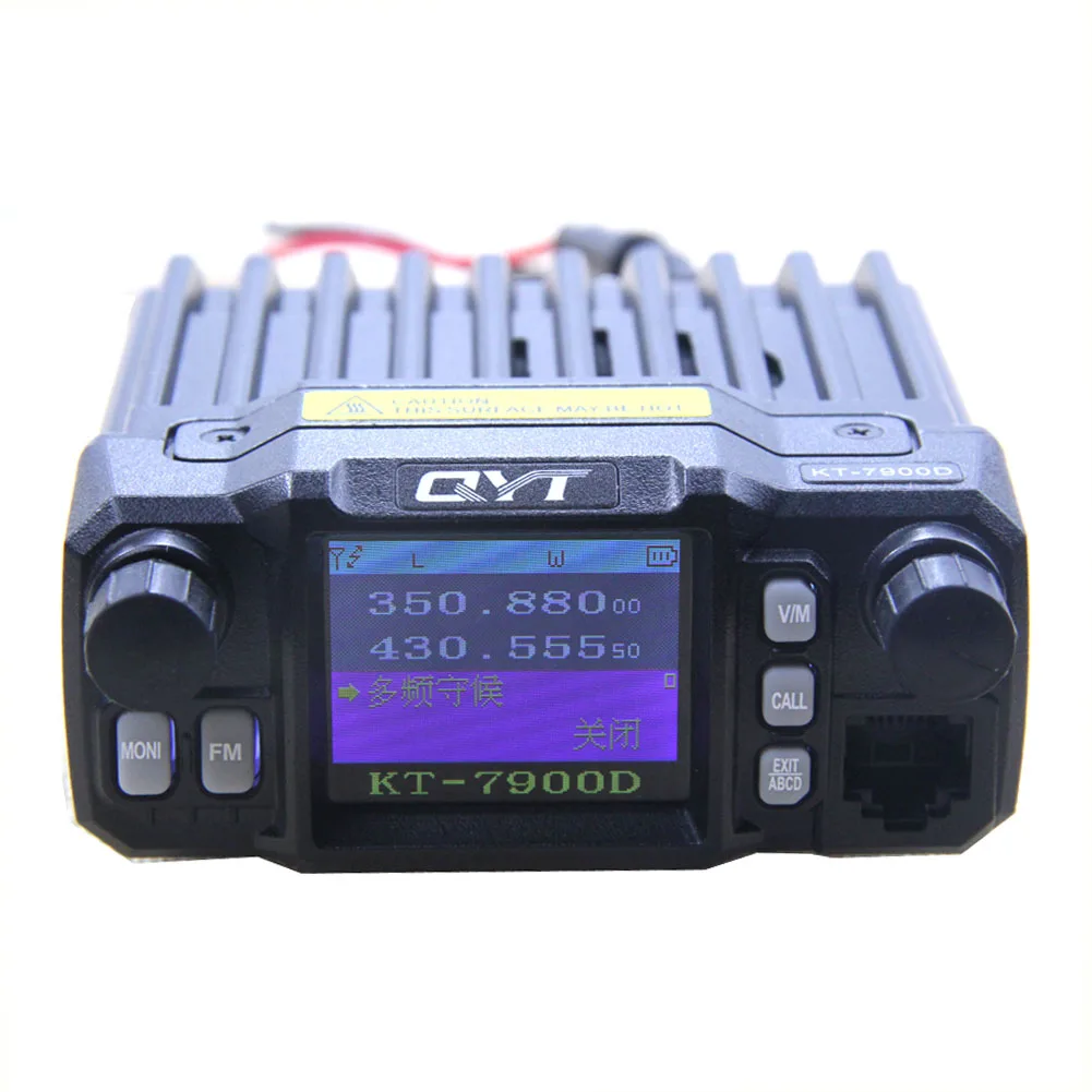 Tanie 2019 Najnowsza Wersja Mini Mobile Radio QYT KT-7900D 25W Czterozakresowy 144/220/350/440MHz KT7900D UV Transceiver Lub Z Zasilaczem