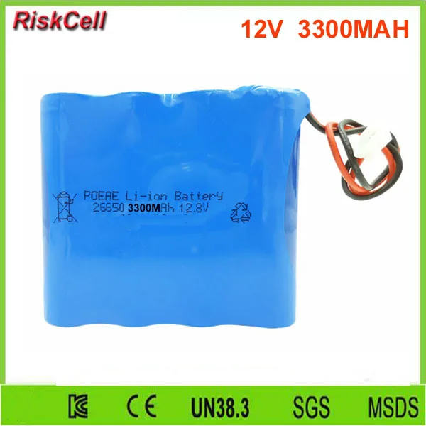 10 шт./лот 12В 3300 мАч Power bank Lifepo4 литиевая батарея с PCB/PCM защитой|lithium battery|battery packbattery