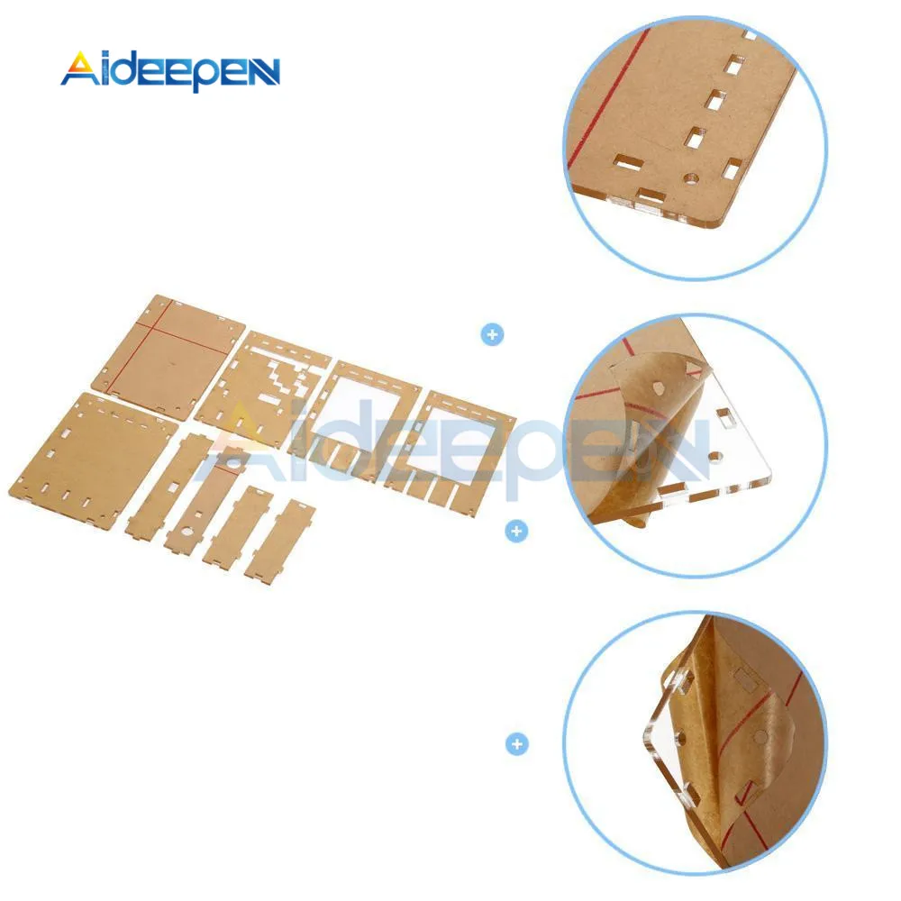 Защитный чехол для Arduino DSO138 акриловый осциллографа DIY Kit прозрачная акриловая