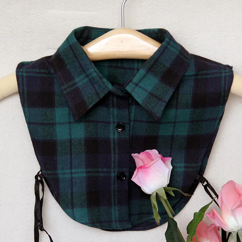 15 Shirt Fake Collar White& Black Tie Vintage Detachable Collar False Collar Lapel Blouse Top Women Clothes Accessories - Цвет: 15