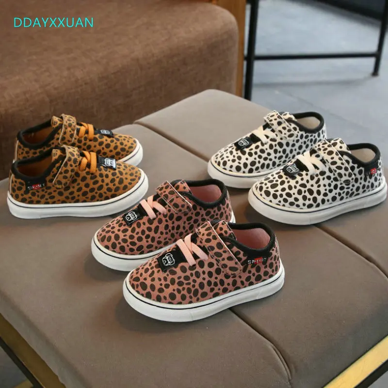 Kids Sport Shoes Chaussure Enfant Girls Boys Shoes New Autumn Spring Leopard Kids Sneakers Breathable Flat Children Sneaker