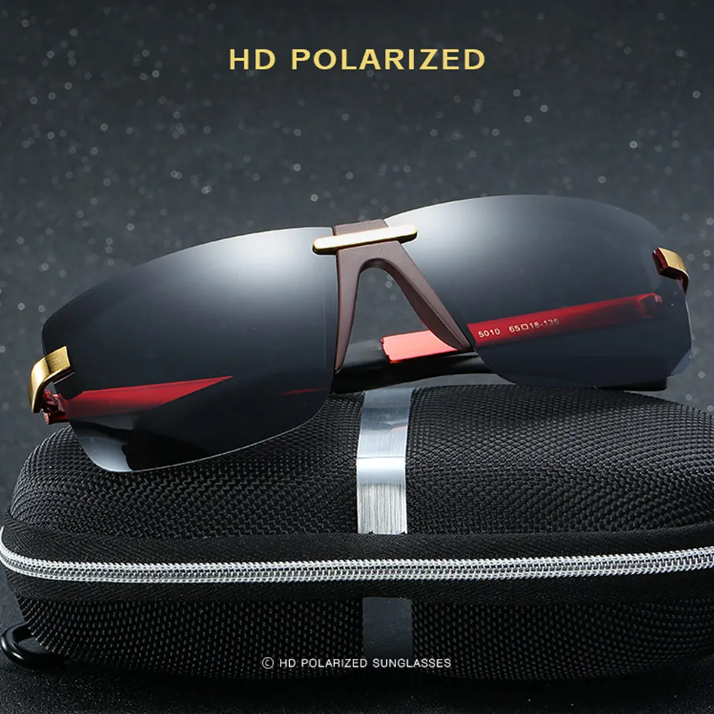 Минимальная высокое качество полукадра Квадратные Солнцезащитные очки Для