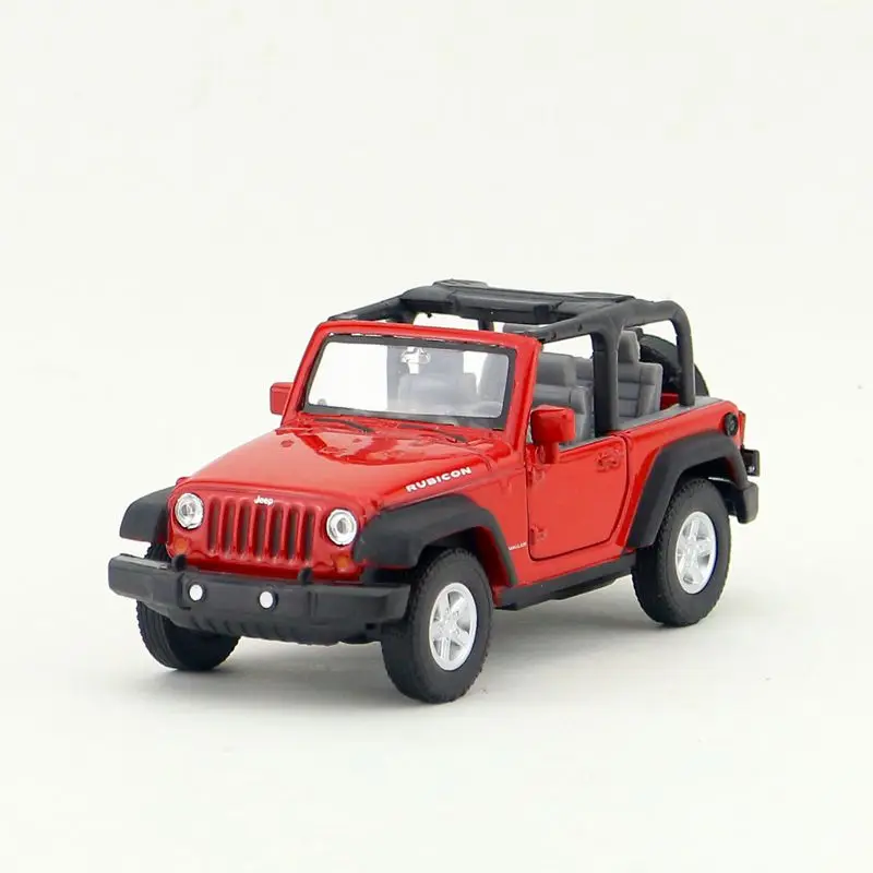 WELLY Toy/Модель литья под давлением/1:36 весы/2007 Jeep Wrangler Ribcon SUV/вытяните заднюю крышку
