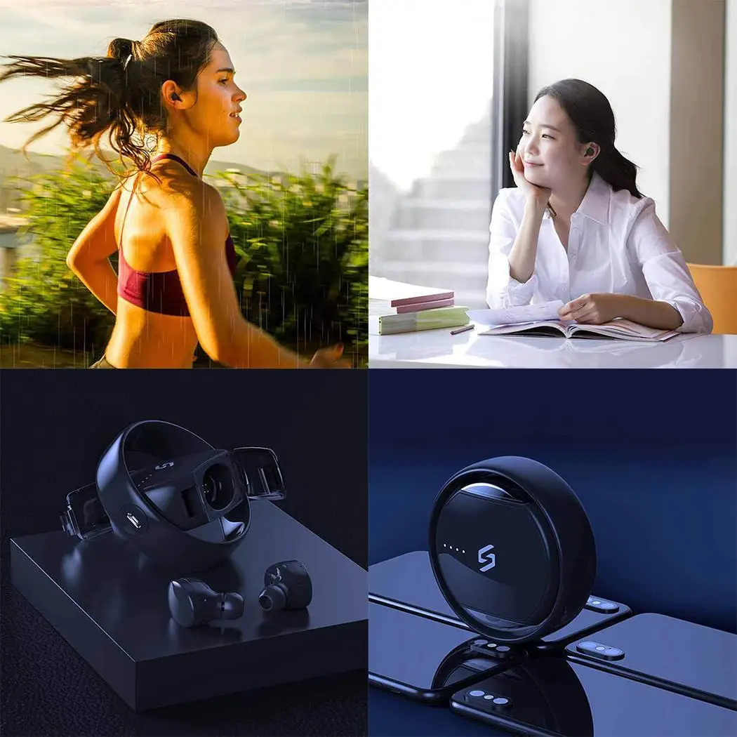 Общие Беспроводной Bluetooth стерео наушники вкладыши Наушники 20 кГц 16 спортивные 953dB