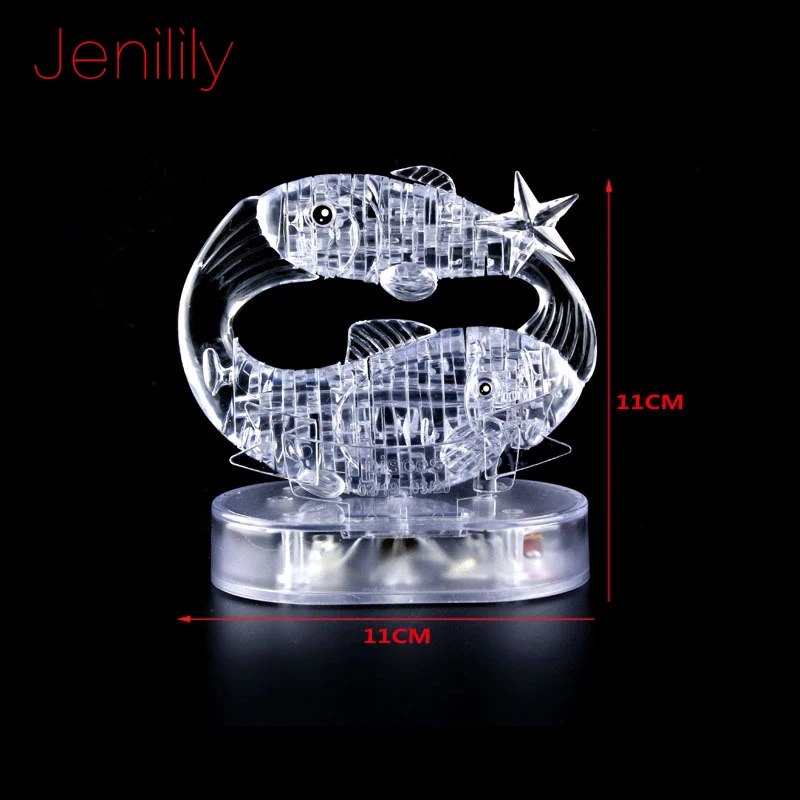 3D-пазл Jenilily 9042 с кристаллами и фонариком модель сделай сам игрушка для детей