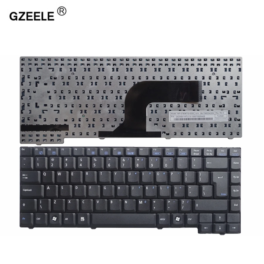 Клавиатура GZEELE для ноутбуков ASUS X50M, F5Z, F5VL, замена клавиатуры F5, F5Q, F5M, английская раскладка F5R, F5N, F5SL, F5J, F5V, Черная