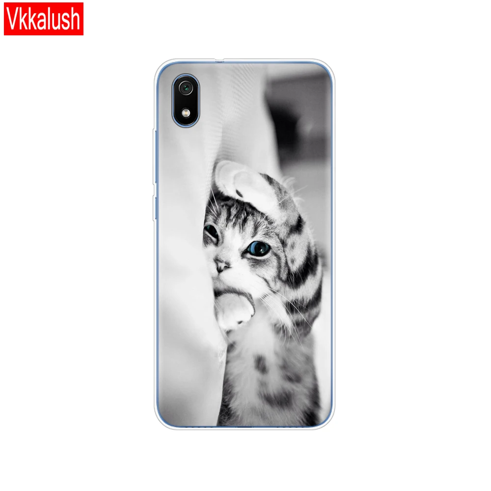 11060 Силиконовый чехол для Xiaomi Redmi 7a, чехол s, полная защита, мягкая задняя крышка из ТПУ для Redmi 7 A, чехол-бампер для телефона - Цвет: 11060