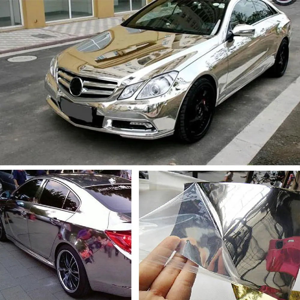152x10 см хромированная Серебристая Автомобильная Водонепроницаемая УФ защитная