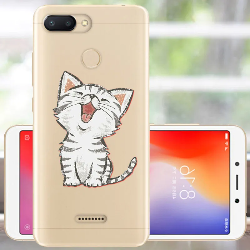 Защитный чехол FANATU для Xiaomi Redmi 6, мягкий силиконовый чехол с милым принтом, бампер для Redmi 6, чехол 5,45, чехол для Xiomi Redmi 6, чехол для телефона - Цвет: HHM