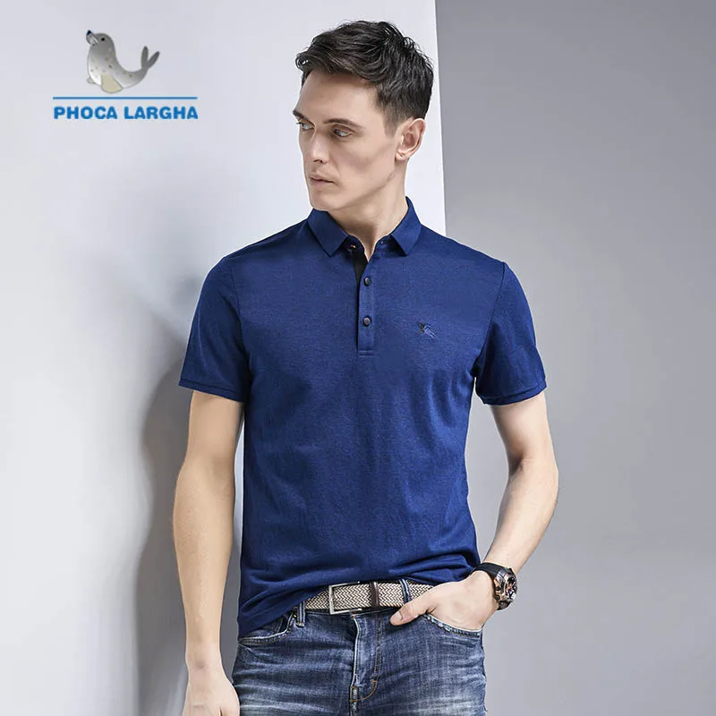Новая летняя мужская рубашка поло с вышивкой высокого качества для мужчин