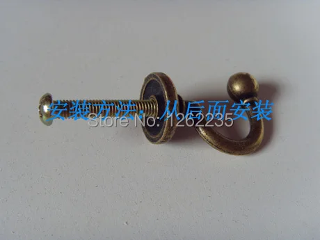 Цинковый сплав один крючок для одежды Крючок пальто Крючки демонтажа мебельная