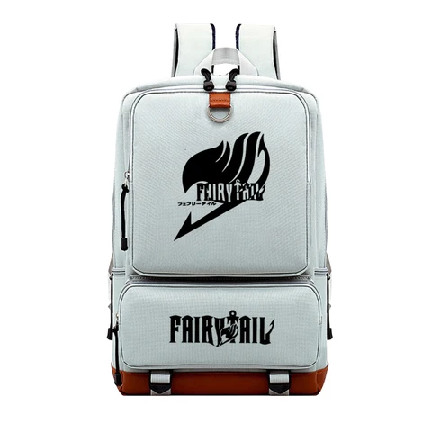 Школьные сумки с принтом манги Fairy Tail для подростков, модный рюкзак японского аниме, студенческий рюкзак для ноутбука, большой дорожный рюкзак