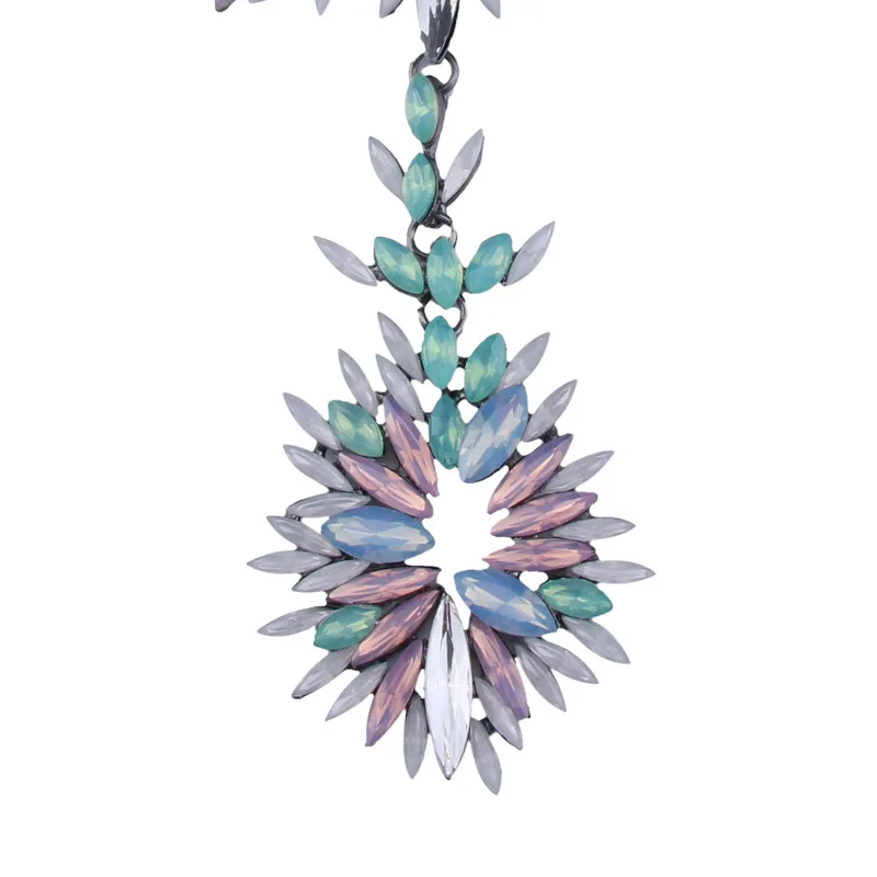 Очаровательное сексуальное роскошное ожерелье чокер в стиле бохо с кристаллами