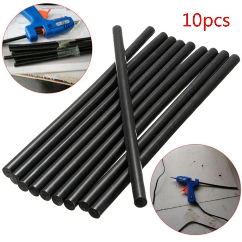 10pcs/lot Hot Melt Glue Sticks Car Body Paintless Dent Removal Repair Tool Pulling Hail High Viscosity 11*200mm Black | Автомобили и