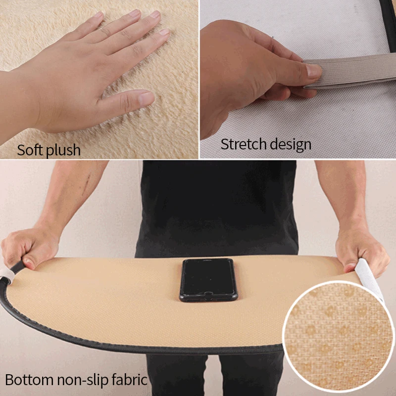 Зимний Теплый Универсальный Меховой чехол для автомобильного сиденья защитная