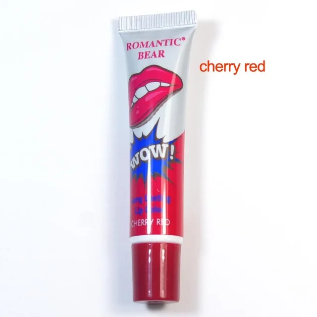 Cherry Red Романтический медведь Горячая Водонепроницаемая помада известный бренд красота Красный Wow макияж матовый блеск для губ Impermeavel стойкая для губ Косметика - Цвет: Cherry Red