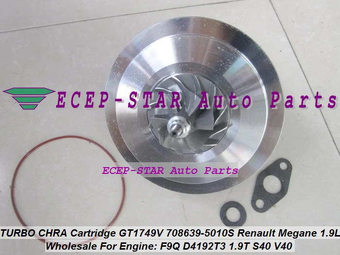 Турбокомпрессор CHRA GT1749V 708639 0007 для Renault Espace Лагуна Megane S40 F9Q D4192T3 1.9L бесплатная