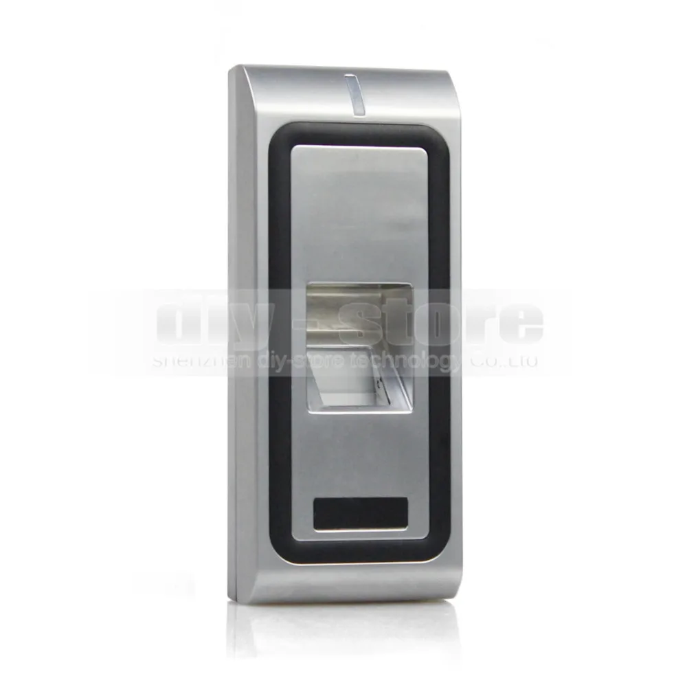 

DIYSECUR Metal Case Fingerprint 125KHz RFID ID Card Reader Keypad 2 In 1 + Remote Control Door Lock Access Controller Kit CFR10