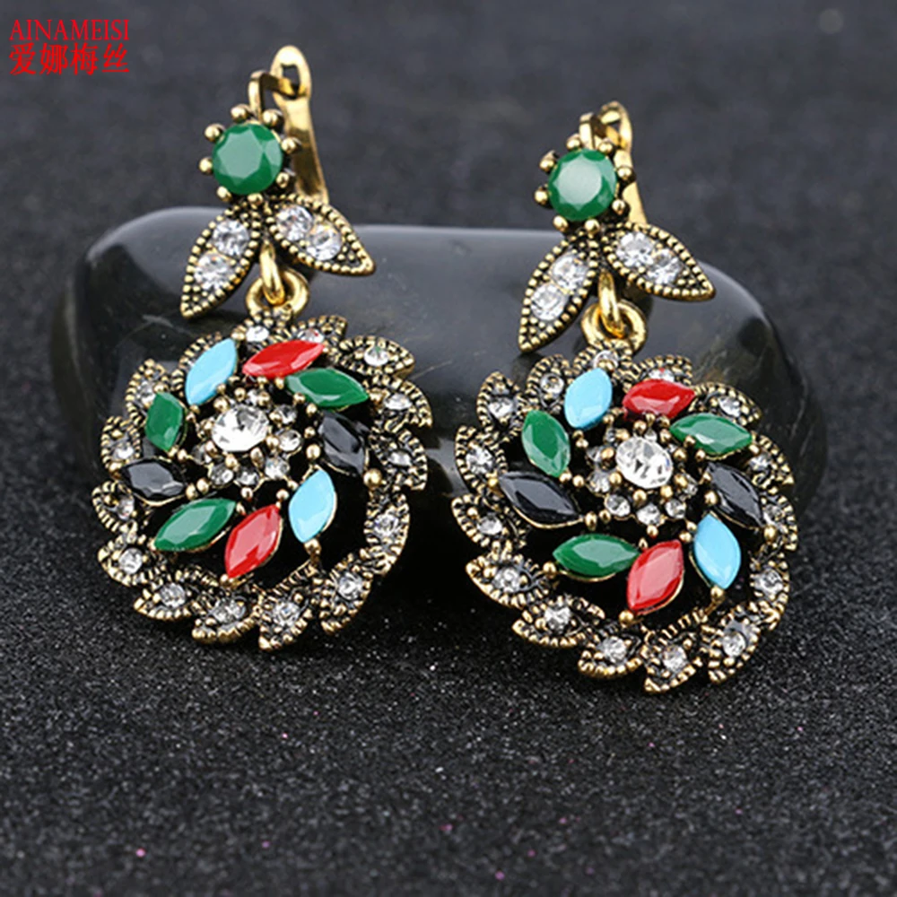 AINAMEISI высокое качество цинковый сплав разноцветные камни ювелирные изделия